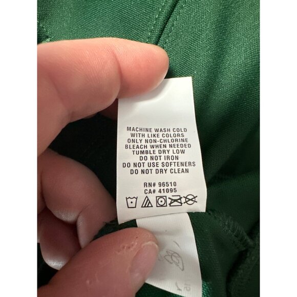 Under Armour Green Full-Zip Jacket With White Stripe Accents Loose Fit Size S - Picture 8 of 10